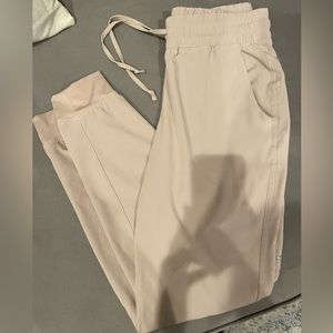 Tan sketchers scrub joggers